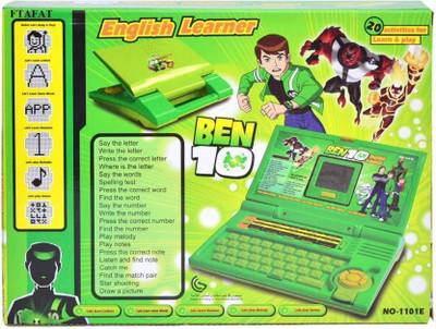 

oongly Ben 10 Educational Laptop Kids Learning Laptop with LED Display and Music(Green)