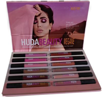 

Huda Beauty New Edition Of High Quality 12 Liquid Matte Set(Multicolor)