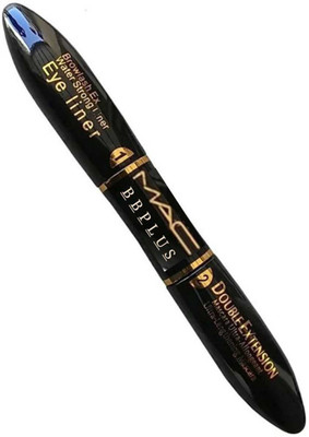 

MAC BB PLUS DOUBLE EXTENSION WATERPROOF 2 IN 1 EYELINER AND MASCARA FOR ALL SKIN TONE 12 ml ( BLACK ) 12 ml(BLACK)