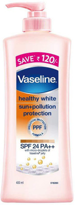 

Vaseline Body Lotion Healthy White Sun + Pollution PPF SPF 24 PA ++ (400 ml)(400 ml)
