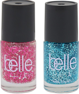 

Belle SET OF TWO NAIL POLISH PINK, BLUE(Pack of 2)