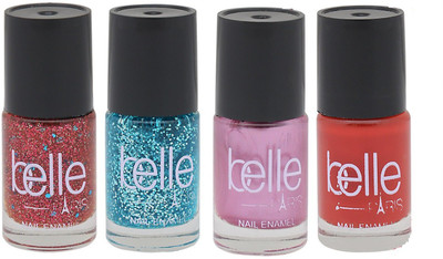 

Belle SET OF 4 NAIL POLISH MULTICOLOR(Pack of 4)