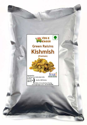 

Veg E Wagon Green Kishmish 100 gm Raisins(100 g, Pouch)