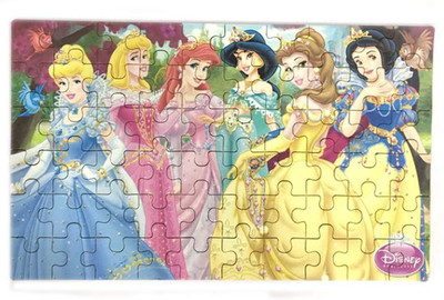 

Happy GiftMart Fun Disney Princess 60 Pieces Wooden Jigsaw Puzzle Multicolor Cartoon Puzzle for Kids 22.5 cm x 13.8 cm(60 Pieces)