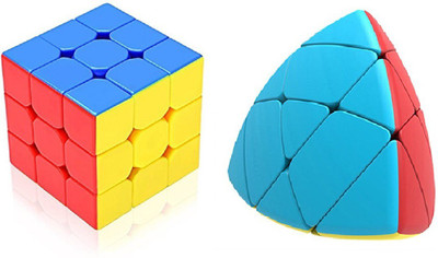 

JAYNIL ENTERPRISE 3x3x3 Speed Cube with Colourfull Triangle Pyramid Magic Cube(81 Pieces)