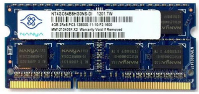 

Nanya 1600 Mhz DDR3 4 GB (Dual Channel) Laptop SODIMM (nt4gc64b8hg0ns-di)(Blue)