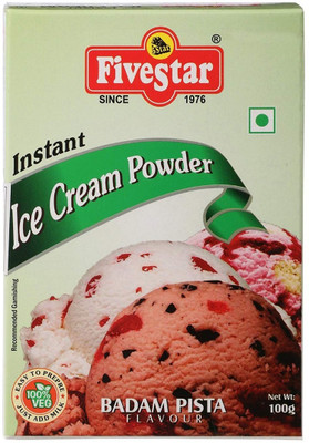 

5 Star Badam Pista Ice-Cream Mix 100g each Pack of 4 400 g(Pack of 4)