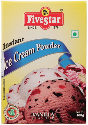 

5 Star Mix Vanilla Ice-Cream Mix 100g each Pack of 4 400 g(Pack of 4)