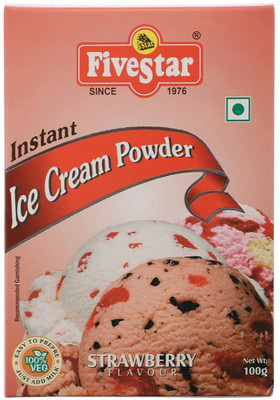 

5 Star Mix Strawberry Ice-Cream Mix 100g each Pack of 4 400 g(Pack of 4)