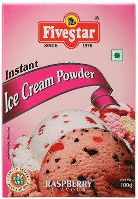 

5 Star Mix Raspberry Ice-Cream Mix 100g each Pack of 4 400 g(Pack of 4)