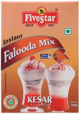 5 Star Keasr Falooda Mix of 100 Gram each Pack of 4 400 g(Pack of 4)
