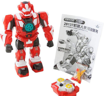 

Toy Arena War Zone Missile Shooting From Chest Infra Robot R/C Toy Can Do Many Activities .(Multicolor)