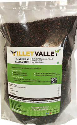 

millet valley MAPILLA SAMBA Brown Champaa Rice (Medium Grain, Parboiled)(800 g)