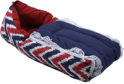 

Bacati Mix N Match Red Navy Zigzag Reversible Baby Sleeping Bag(Red, Blue, Navy blue;red