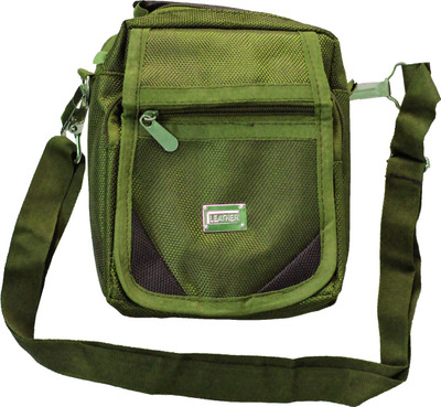 

BAGGON Men & Women Casual Green Polyester Sling Bag
