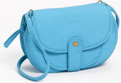 

French Connection Women Casual Blue PU Shoulder Bag