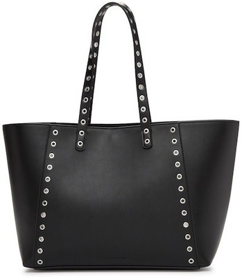 

French Connection Women Casual Black PU Tote