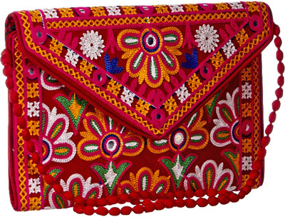 

GiftingTree Girls Evening/Party, Casual, Formal Maroon Cotton Sling Bag