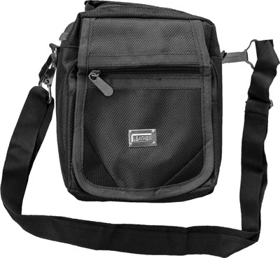 BAGGON Men & Women Casual Black Polyester Sling Bag