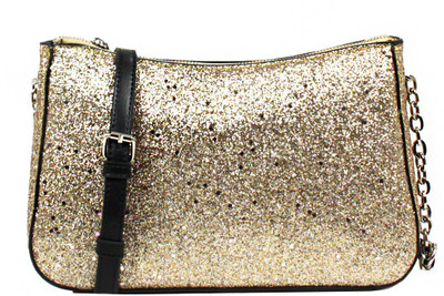 

Mondani Women Casual Gold PU Sling Bag