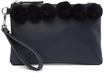 

French Connection Women Casual Blue PU Clutch