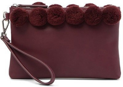 

French Connection Women Casual Red PU Clutch