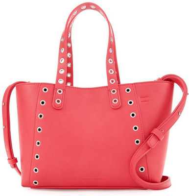 

French Connection Women Casual Pink PU Tote