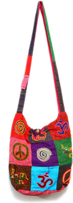 

DecorTales Men & Women Casual Multicolor Cotton Shoulder Bag