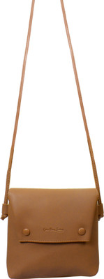 

Gifts Bring Smiles Women Casual, Evening/Party Brown Leatherette Sling Bag