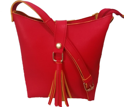 

Moonstar Girls Evening/Party, Casual Red PU Sling Bag