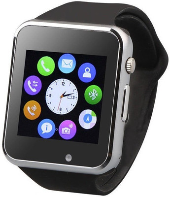

ROQ W8 phone black Smartwatch(Black Strap Regular)