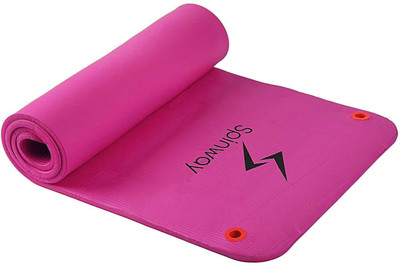 

Spinway Yoga,Exercise thick padding Gym mat for all Fitness & Workouts with carrying strap Pink 6 mm Exercise & Gym Mat