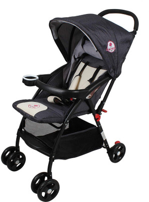Baybee Hubble Premium Baby Stroller Pram Stroller(3, Black)