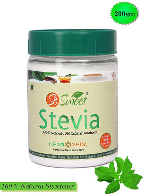 

So Sweet Stevia 200 gm Spoonable Bottle 100% Natural Sweetener - Sugarfree Sugar(300 g)