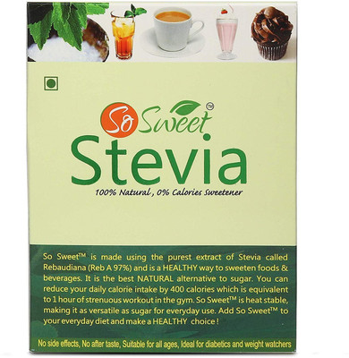 

So Sweet Stevia 50 Sachets 100% Natural Sweetener - Sugarfree Sugar(200 g)