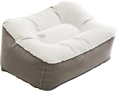 

DESIGN GO Inflatable Travel Footrest - Therapeutic For Your Legs! Foot Support (, White