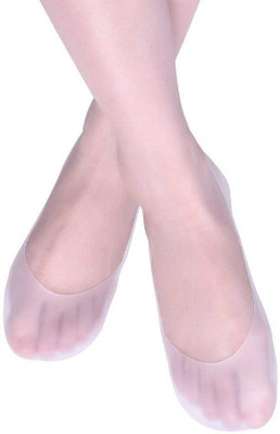 

DALUCI 1Pair Silicone Gel Foot Socks Foot Support (, Clear, White