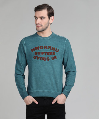 FLYING MACHINE Full Sleeve Self Design Men Sweatshirt