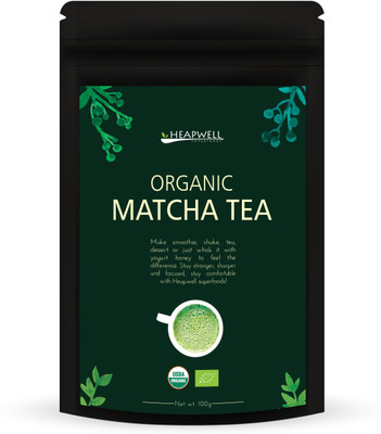 

Heapwell Superfoods Organic Matcha Green Tea Unflavoured Matcha Tea(100 g, Pouch)