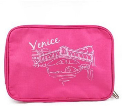 

Kanha Travel Venice Bag Travel Waterproof Cosmetic Organizer Toiletry Kit with Hanging Hook for Men and Women Pink(Pink)