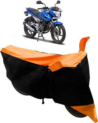 Purpleheart Two Wheeler Cover for Bajaj(XCD 125cc, Black, Orange)