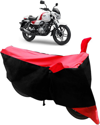 Flipkart SmartBuy Two Wheeler Cover for Bajaj(V 150, Black, Red)