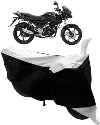 Flipkart SmartBuy Two Wheeler Cover for Bajaj(Pulsar 135 LS DTS-i, Black, Silver)