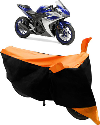 Flipkart SmartBuy Two Wheeler Cover for Yamaha(YZF R25, Black, Orange)