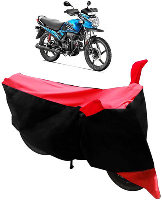 Purpleheart Two Wheeler Cover for Hero(Passion Pro TR, Black, Red)