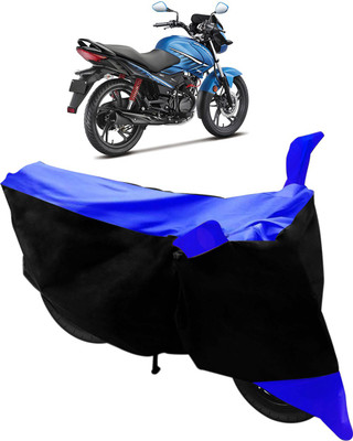 Flipkart SmartBuy Two Wheeler Cover for Hero(Glamour FI, Black, Blue)