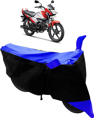 Flipkart SmartBuy Two Wheeler Cover for Hero(Splendor I Smart, Black, Blue)