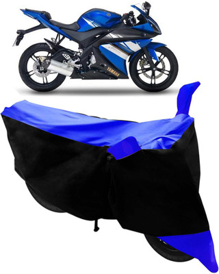 Purpleheart Two Wheeler Cover for Yamaha(Gladiator, Black, Blue)