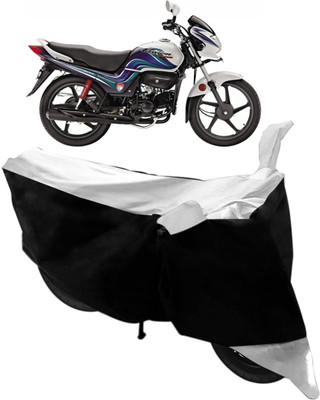 Flipkart SmartBuy Two Wheeler Cover for Hero(Passion Pro, Black, Silver)