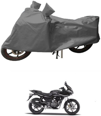 JVG Two Wheeler Cover for Bajaj(Pulsar 220 DTS-i, Grey)